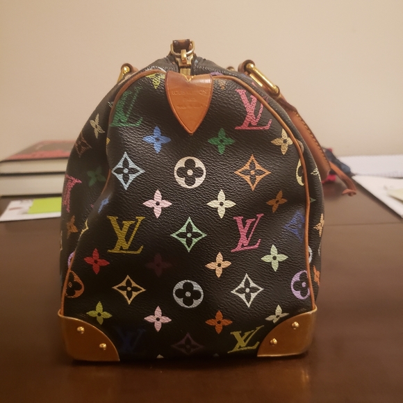 SOLD LOUIS VUITTON Multicolor Speedy Bag Authentic - Picture 6 of 14
